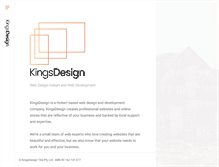 Tablet Screenshot of kingsdesign.com.au